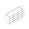 VYNXARIA Red Cocoa Entryway Shoe Bench - 9 - Shelf, Holds 18 Pairs with High Capacity - 4 of 4