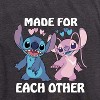 Women's - Lilo and Stitch - Made For Each Other Short Sleeve Graphic T-Shirt - 2 of 4