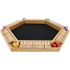 Pacific Shore Games 6 Player 14 in. Shut The Box Board Game, Wood - 2 of 4