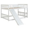 Grungis Full over Full Loft Bed with Slide and Ladder,Bunk Bed with Safety Guardrail,Modern Loft and Bunk Bed for Bedroom - 4 of 4