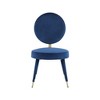 Meridian Furniture,Brandy Velvet Dining Chair, Set of 2 - 3 of 4