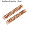 Unique Bargains Wood Clay Grain Texture Carved Fine Baking DIY Rolling Pins 2 Pcs - 3 of 4