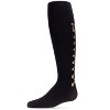 Memoi Women's Printed Lace Back Nylon Tights - 2 of 3