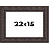 PosterPalooza | 3.5" Wide Ornate Brown Picture Frame - UV Acrylic, Backing Board, Hanging Hardware Included - 2 of 4