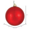 Vickerman Red Ball Ornament - 2 of 4