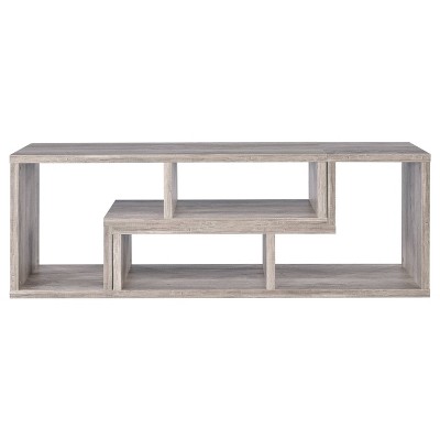 Pearl Silver Geometric Modular Bookcase TV Stand