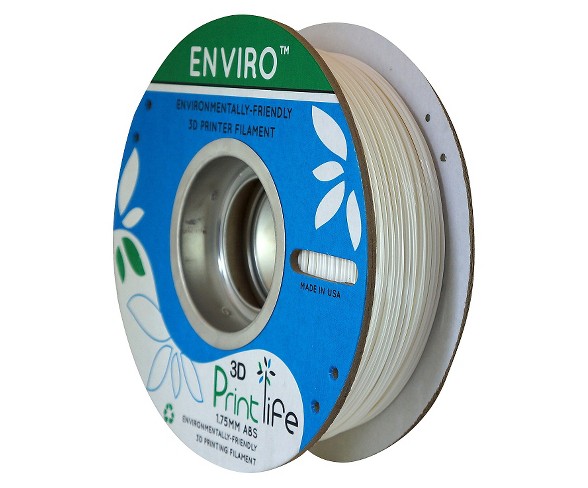 3D Printlife Enviro Eco-Friendly 1.75mm Premium ABS Filament - White (8130375)