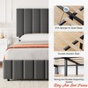 Full/Queen/King Size Bed Frame, Platform Storage Bed w/ 4 Drawers, Upholstered w/Adjustable Headboard, Wood Slat Support - 4 of 4