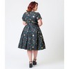 Unique Vintage Women's Plus Dahlia Swing Dress - 2 of 4