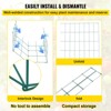 VEVOR Tomato Cages, 11.8\" x 11.8\" x 46.1\", 10 Packs Square Plant Support Cages, Green PVC-Coated Steel Tomato Towers , Green - 3 of 4
