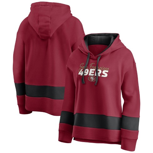 Nfl San Francisco 49ers Women's Halftime Adjustment Long Sleeve Fleece  Hooded Sweatshirt - Xxl : Target