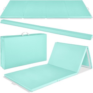 Best Choice Products 10ftx4ftx2in Folding Gym Mat 4-Panel w/ Carrying Handles & Folding Balance Beam - 1 of 4
