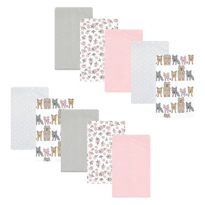 Luvable Friends Hudson Baby Flannel Burp Cloths 10pk Set - 1 of 2