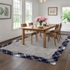 Modern Border Area Rugs 9x12 Washable Non-Slip Carpet for Living Room, Soft Low Pile Farmhouse Rugs, Thin Contemporary Accent Throw Rug - 4 of 4