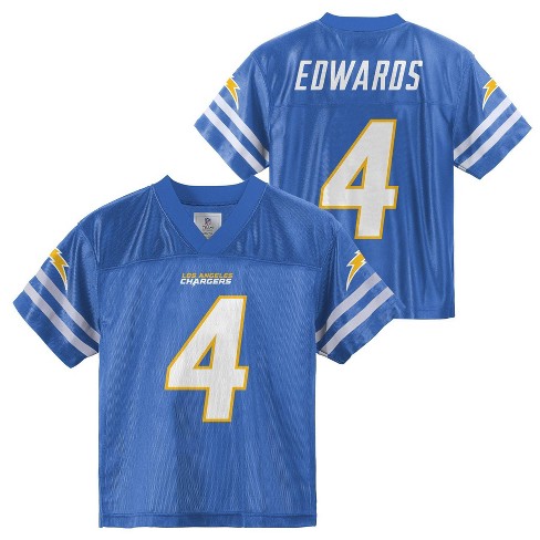 NFL Los Angeles Chargers Toddler Boys Gus Edwards Short Sleeve Jersey 2T