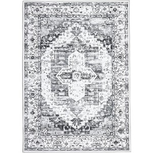 Washable Area Rug - Large Rugs for Living Room, Stain Resistant Carpet, Vintage Rugs for Bedroom, Non Slip Backing, Home Decor Floor Decoration Mat - 1 of 4