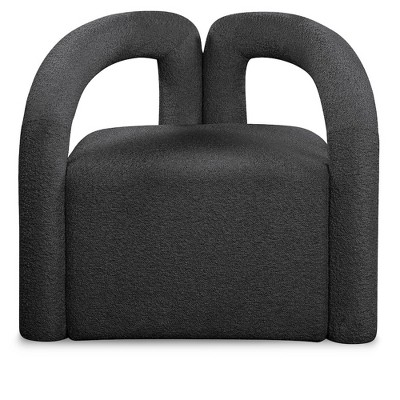 Meridian Furniture,Otto Black Boucle Fabric Accent Chair