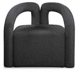 Meridian Furniture,Otto Black Boucle Fabric Accent Chair - 1 of 4