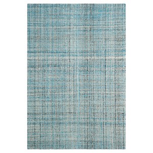 Blue/Multicolor Abstract Tufted Area Rug - (6