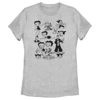 Women's Betty Boop Retro Character Collage T-Shirt