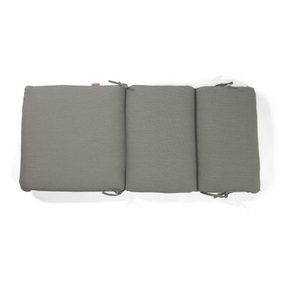 Casual Cushion Solid Sunbrella Fabric 1-Piece Indoor/Outdoor Two Ply High Back/Recliner Cushion, 22"W x 46"L