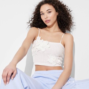Women's Open Work Sweater Tank Top - Wild Fable™ - 1 of 3