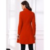 INSPIRE CHIC Women's Velvet A-Line Steampunk Double Breasted Winter Trench Coats - 3 of 4