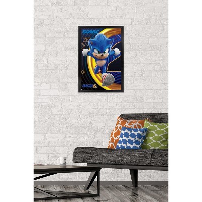 Poster Sonic The Hedgehog 2 - 30x40 Cm, Stampa Su Carta Premium, Pronto Per Incorniciare