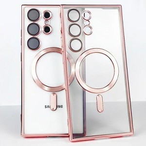 Entronix [Magnetic] Case Compatible with Galaxy S25 Ultra - [Clear Back] Luxury Glossy Cover - 1 of 4