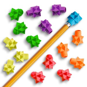 ArtCreativity Colorful Star Pencil Top Erasers (Pack of 48) - 1 of 4