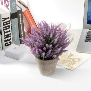 Artificial Lavender Potted Purple Realistic Faux Flowers Dcor Fake  Decorative Plants in Pot for Home Office Kitchen Table Centerpieces  Arrangement : Target
