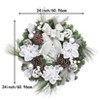 24 Inch Lighted Christmas Wreaths, Pre-lit Xmas Wreath - 4 of 4
