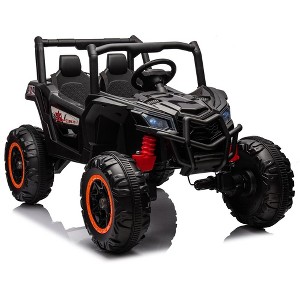 2 Seater Ride on Car for Kids, 24V Powered Electric Off-Road UTV Ride Toy - 1 of 4