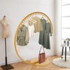 YIYIBYUS Freestanding Heavy Duty Industrial Pipe Clothing Rack, Portable Commercial Clothes Display Rack - 4 of 4