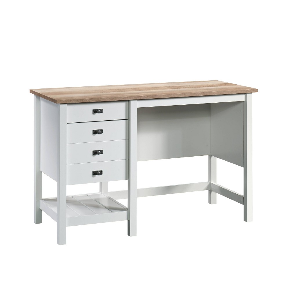 Photos - Office Desk Sauder Cottage Road Computer Desk Soft White - : Coastal Style, Letter-Size 