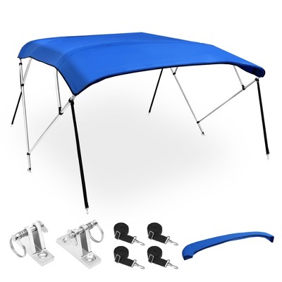 Unique Bargains 600D Bimini Top with Stainless Steel Deck Hinges