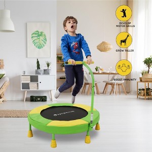 UNISOAR 36 Inch Indoor Trampoline for Kids Toddler Trampoline with Upgraded 2.0mm Steel Pipe and Handlebar - Mini Indoor Trampoline for Kids Age 3 Up - 1 of 4