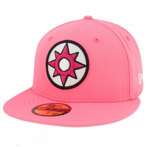 Adult Pink Lantern Color Block New Era 59Fifty Fitted Hat - 1 of 4
