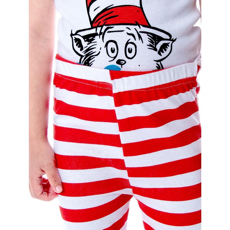 Dr. Seuss Cat In The Hat Mommy and Me Matching Outfit Family Pajama Set, 4 of 6