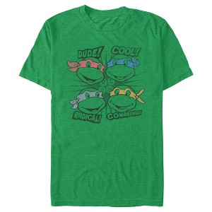 Men's Teenage Mutant Ninja Turtles Distressed Catchphrases T-Shirt - 1 of 3