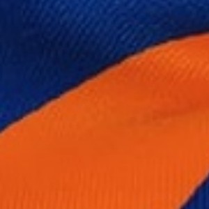 royal blue and orange