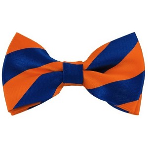 Men's 2.75 W And 4.75 L Inch With Pre-Tied College Stripe Bowtie - 1 of 3