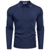 COOFANDY Mens Knit Polo Sweater Long Sleeve Polos Lightweight Casual Dress Pullover Sweaters - 3 of 4