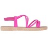 Fifth & Luxe Cute Strappy Sandals For Women - Comfortable Beach Sandals For Women, Casual and Dressy Flats with Braided Outsole - 2 of 4