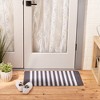 Design Imports  Black And White Stripe Tufted Mat 17.75X29.5 - 2 of 4