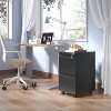 Munora - 2-Drawer Mobile File Cabinet with Lock - Heavy Duty Under Desk Storage - Black - 2 of 4