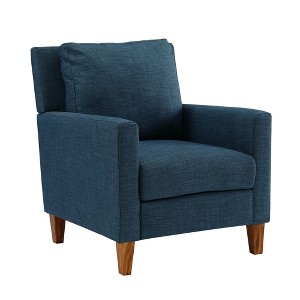 Pillow Back Accent Chair Blue - Saracina Home