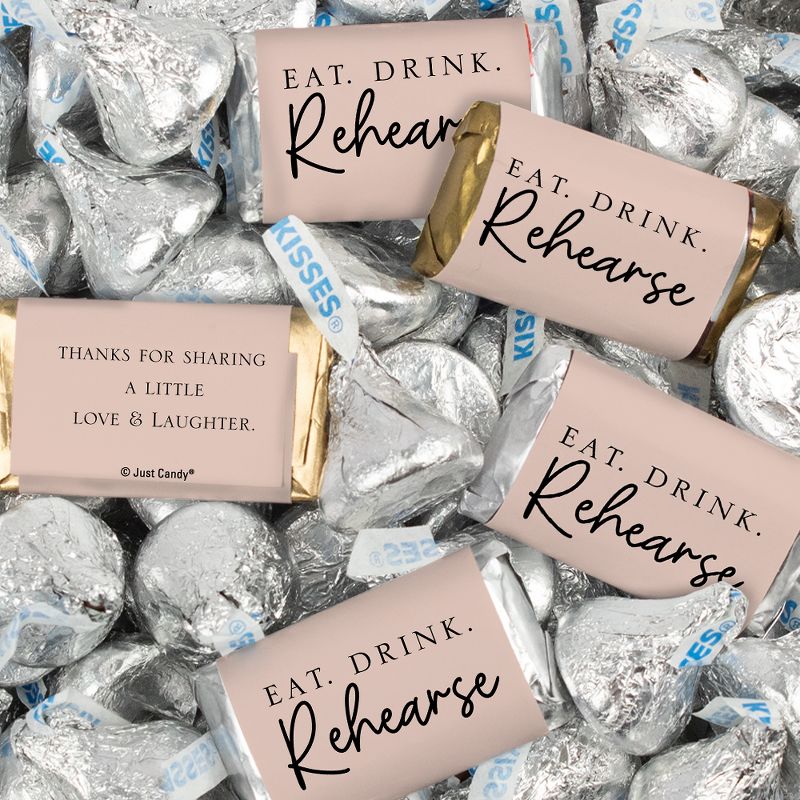 116 Pcs Wedding Rehearsal Dinner Candy Favors Miniatures Chocolate & Kisses (1.50 lbs), 1 of 3