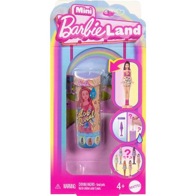 Barbie Mini BarbieLand Color Reveal 1.5" Doll with Surprise Water Reveal