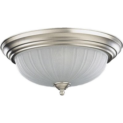Quorum Lighting 3 - Light Flush Mount in  Satin Nickel